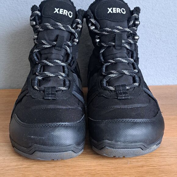 Xero Alpine Men’s 7.5 Black Waterproof Faux Fur Winter Snow Boots Barefoot 40.5 - Picture 2 of 12